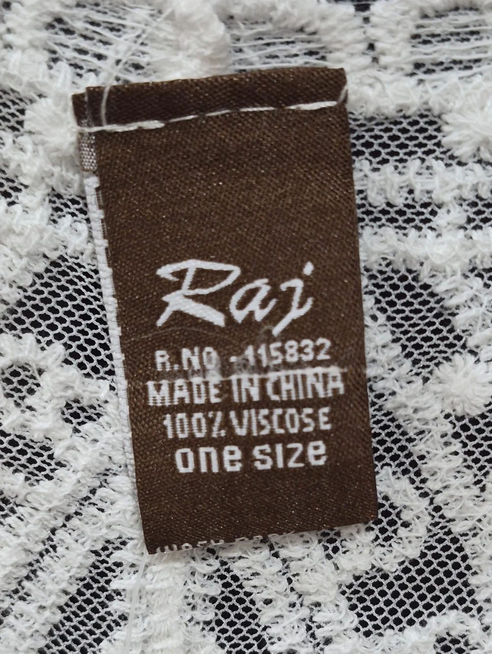 Raj White Lace Kimono Duster Sheer Boho Cover Up One Size NWT - Picture 7 of 7